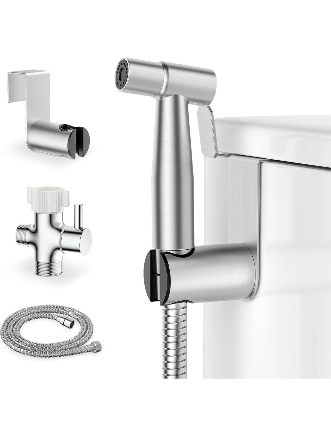 Handheld Bidet Sprayer for Toilet, Stainless Steel Jet Spray Kit