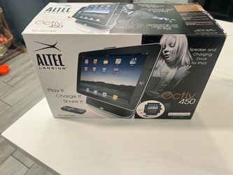 Altec Lansing Bluetooth Docking Station OCTIV450 iPad Speaker Dock (New)