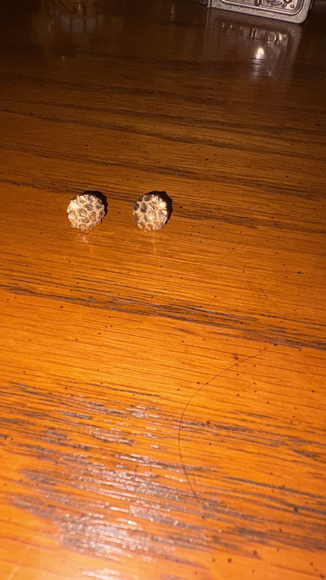 14k real gold nugget earrings 