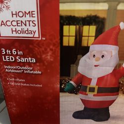 Christmas Santa Claus Inflatable 3ft 6 In