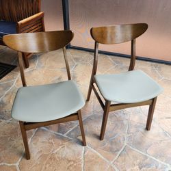 Mid Century Wayfair Chairs Leather Upholstery