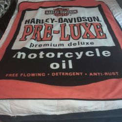 HARLEY DAVIDSON ROLL UP BLANKET. GREAT SHAPE 