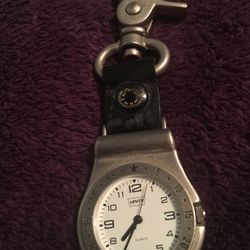 Levi Strauss clip on watch with compass