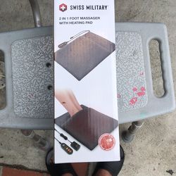 Swiss Military 2 In 1. Foot Massager With Heating Pad. Brand New