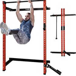 Foldable Squat Rack  for home gym Garage Gym 