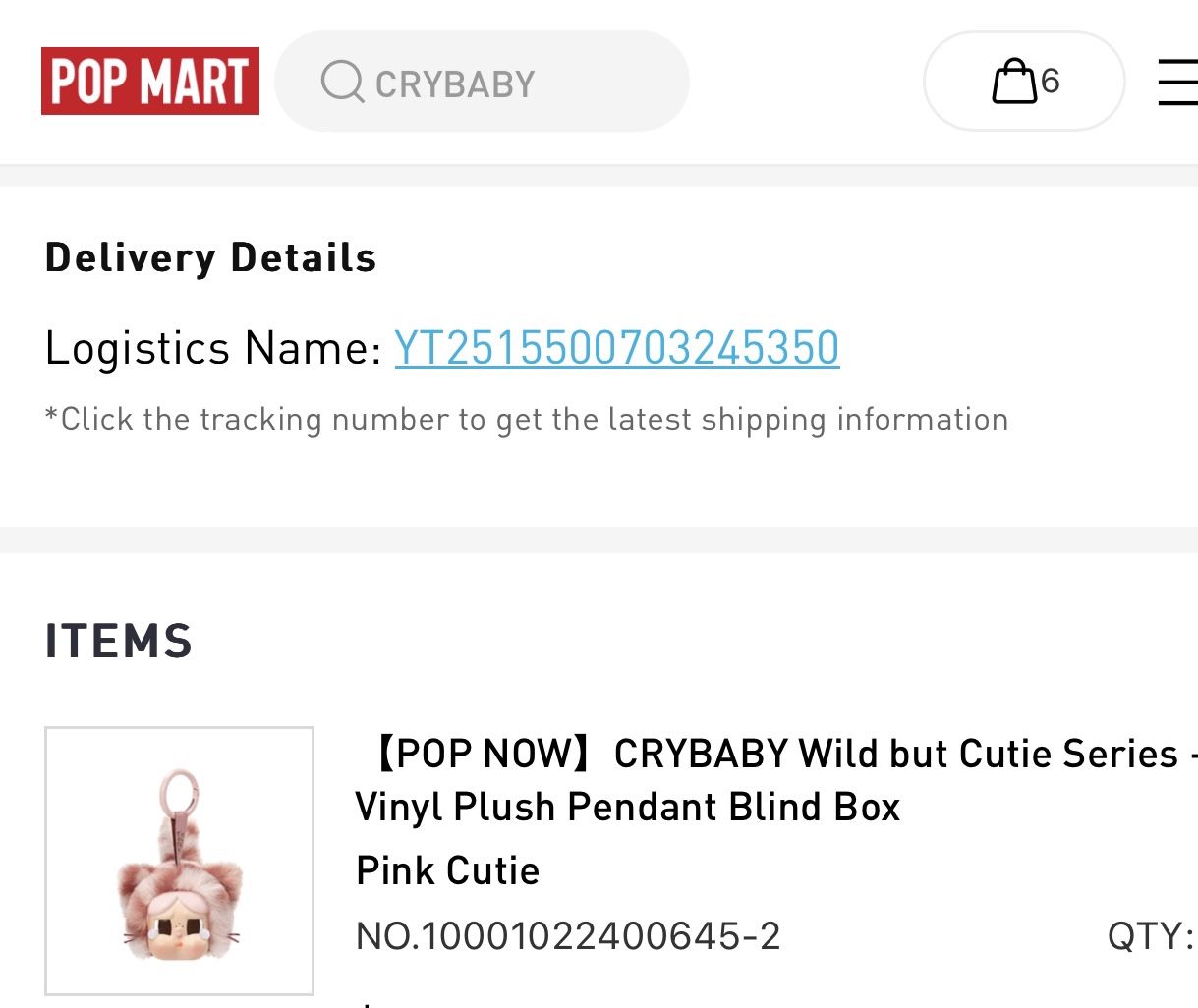 Wild But Cutie Crybaby Pink Cutie