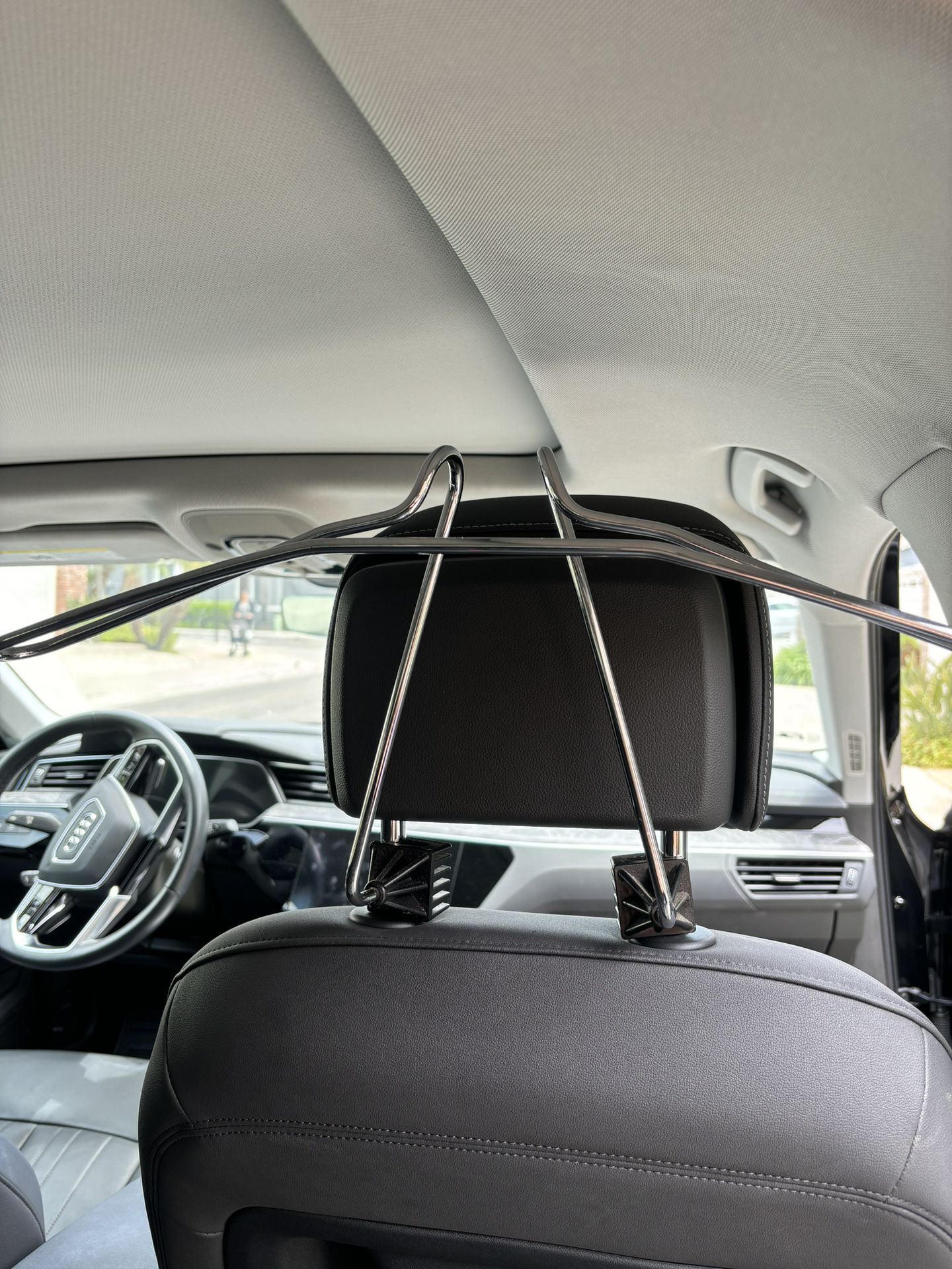 Car Headrest Clip On Chrome Coat / Shirt Holder 