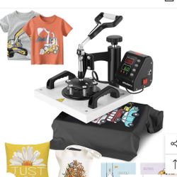 12x10 Heat Press with 360°Swing-Away Design, 650W Digital Shirt Press Machine with LCD Control Panel, DIY Vinyl Heat Press Sublimation Machine 