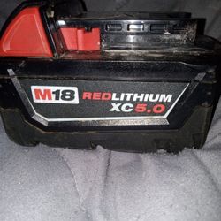Milwaukee Red lithium  Xc Battery 5.0