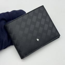 MONTBLANC EXTREME 3.0 BLACK COWHIDE LEATHER 6CC WALLET NEW 100% GENUINE ~$525
