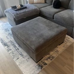 Grey Ottoman