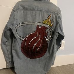 Miami Heat Painted Denim Jacket 