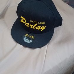 Men's "Can't Lose Parlay" Snapback Hat Brand New!