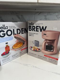 Waffle maker and coffee maker