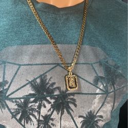 14k Plated Chain Necklace 