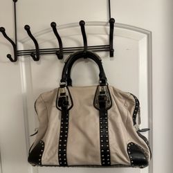 LEATHER METAL STUDDED BAG