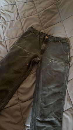 Blue Carhartt double knee jeans