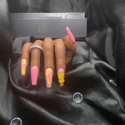 PINK LEMONADE - Handmade Premium Press On Nails