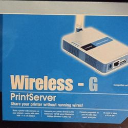 Linksys Wireless-G Print Server SEALED