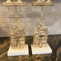 Antique Girandole Candlesticks