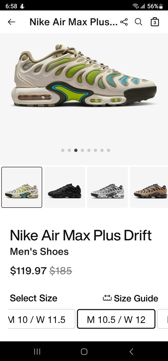 Brand New Nike Air Max Plus Drift Size 11.5 $95 Pickup In Oakdale 