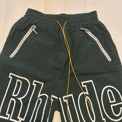 Green Mens Rhude Shorts Size M