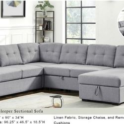 Sleeper Sectional//Financing Available 