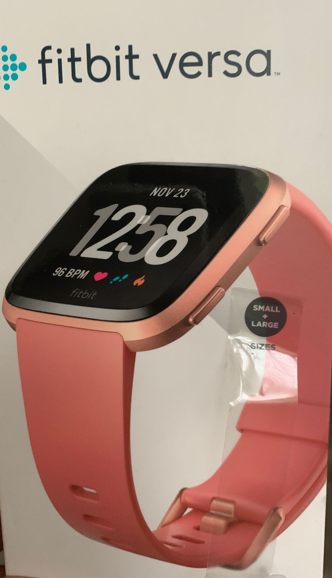 Fitbit Versa with original and one replacement band