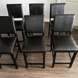 Counter Height Stools-brown