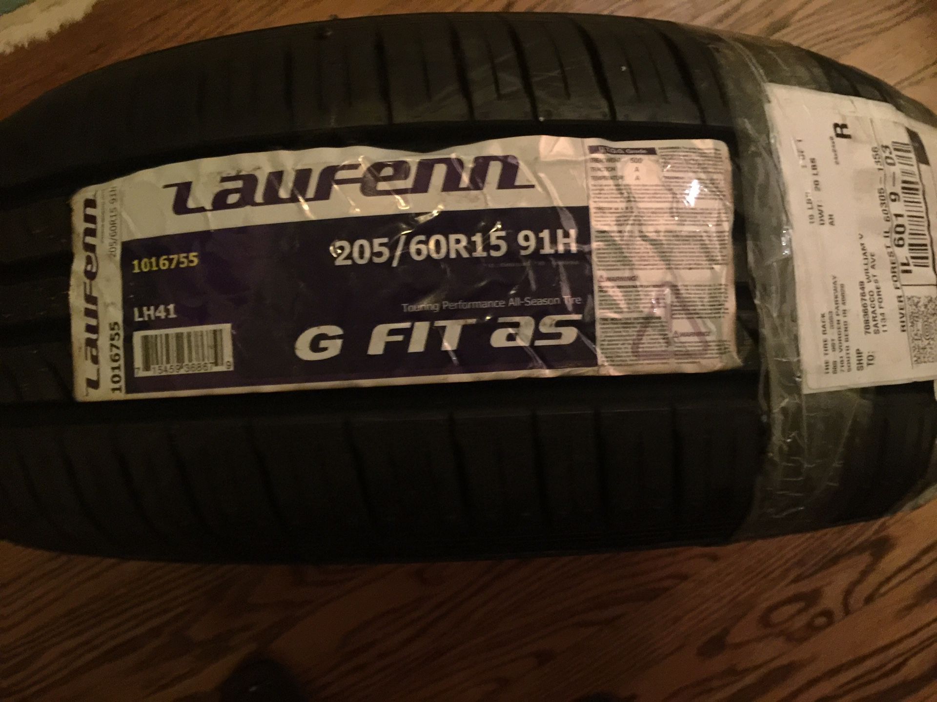 Laufenn GFitas 205/60r15 New Unused Tire