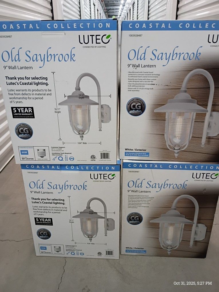 9" Wall Lantern - 4 Pieces Available