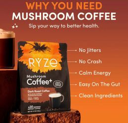 RYZE MUSHROOM COFFEE (DARK ROAST)