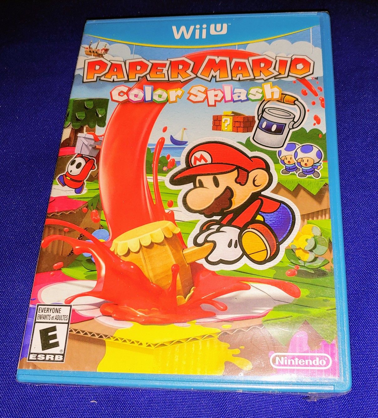 NINTENDO WII U PAPER MARIO COLOR SPLASH BRAND SPANKING NEW SEALED