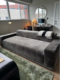 Faible 99"  Velvet Deep Depth Sofa