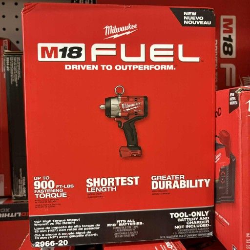 Milwaukee New 1/2" High Torque Impact Wrench 18M Fuel