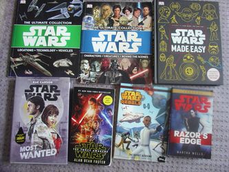 LOT OF 7 Star Wars books COLLECTOR'S