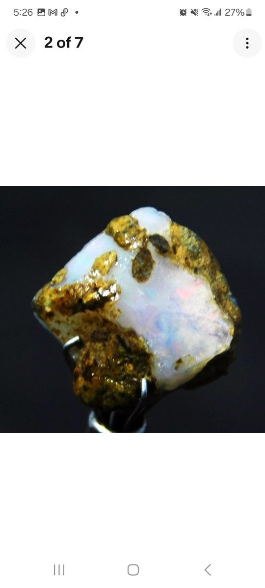 Natural 6.10 Ct Ethiopian Fire Opal Rough Raw Loose Gemstone