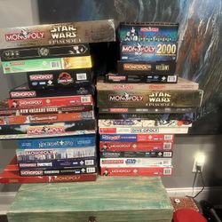 Variety Of Monopoly Board Games!!!!!