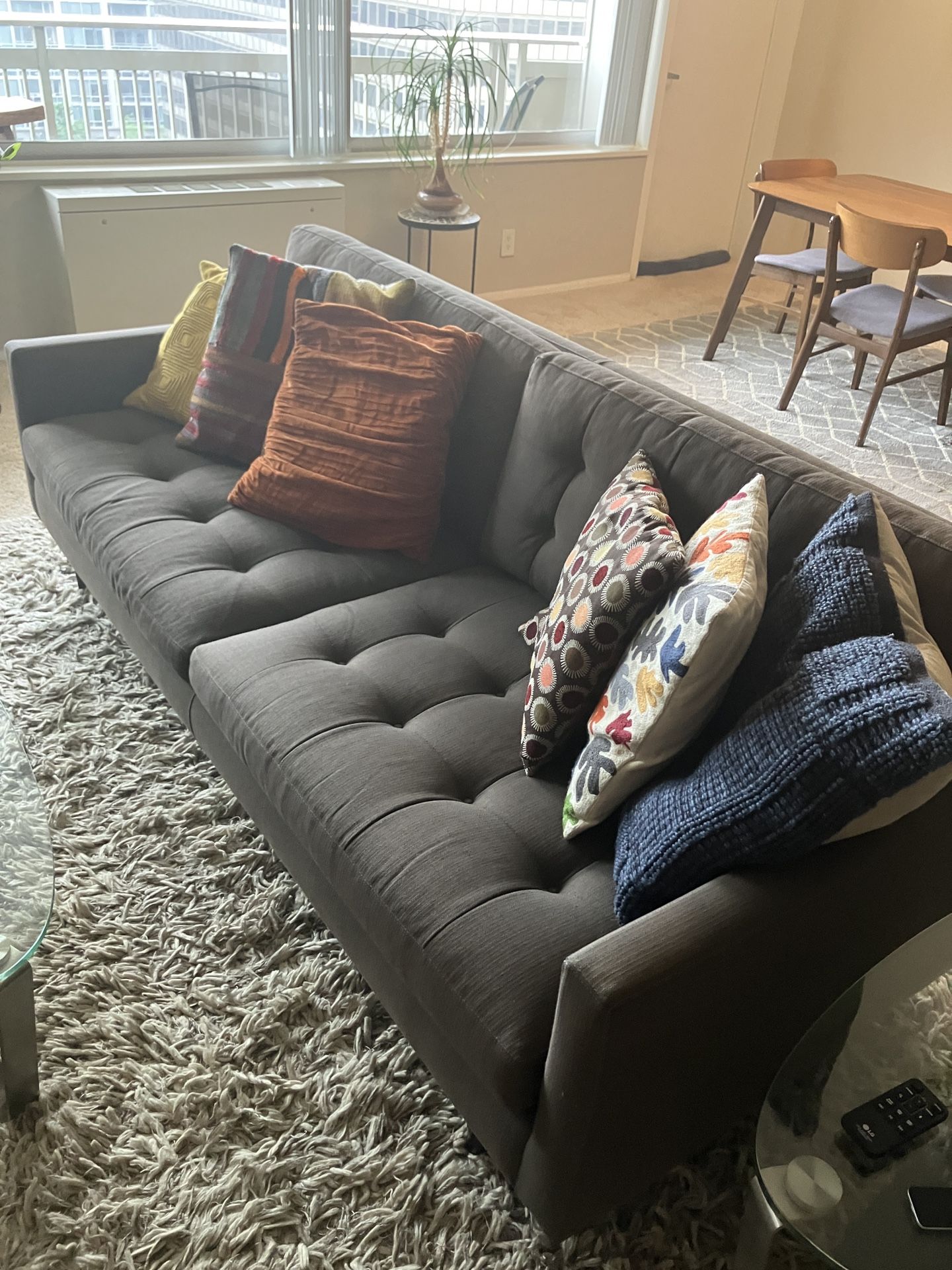 Crate And Barrel Patrie mid-Century Sofa