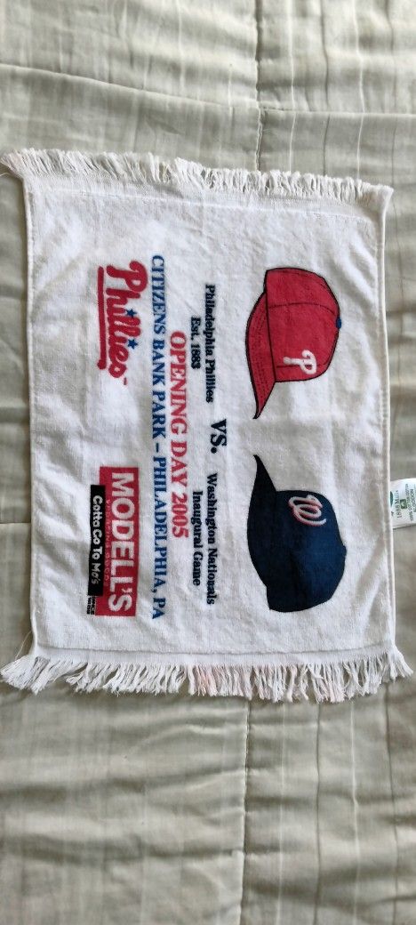 Philadelphia Phillies Vs Washington Nationals Opening Day 2005 Towel