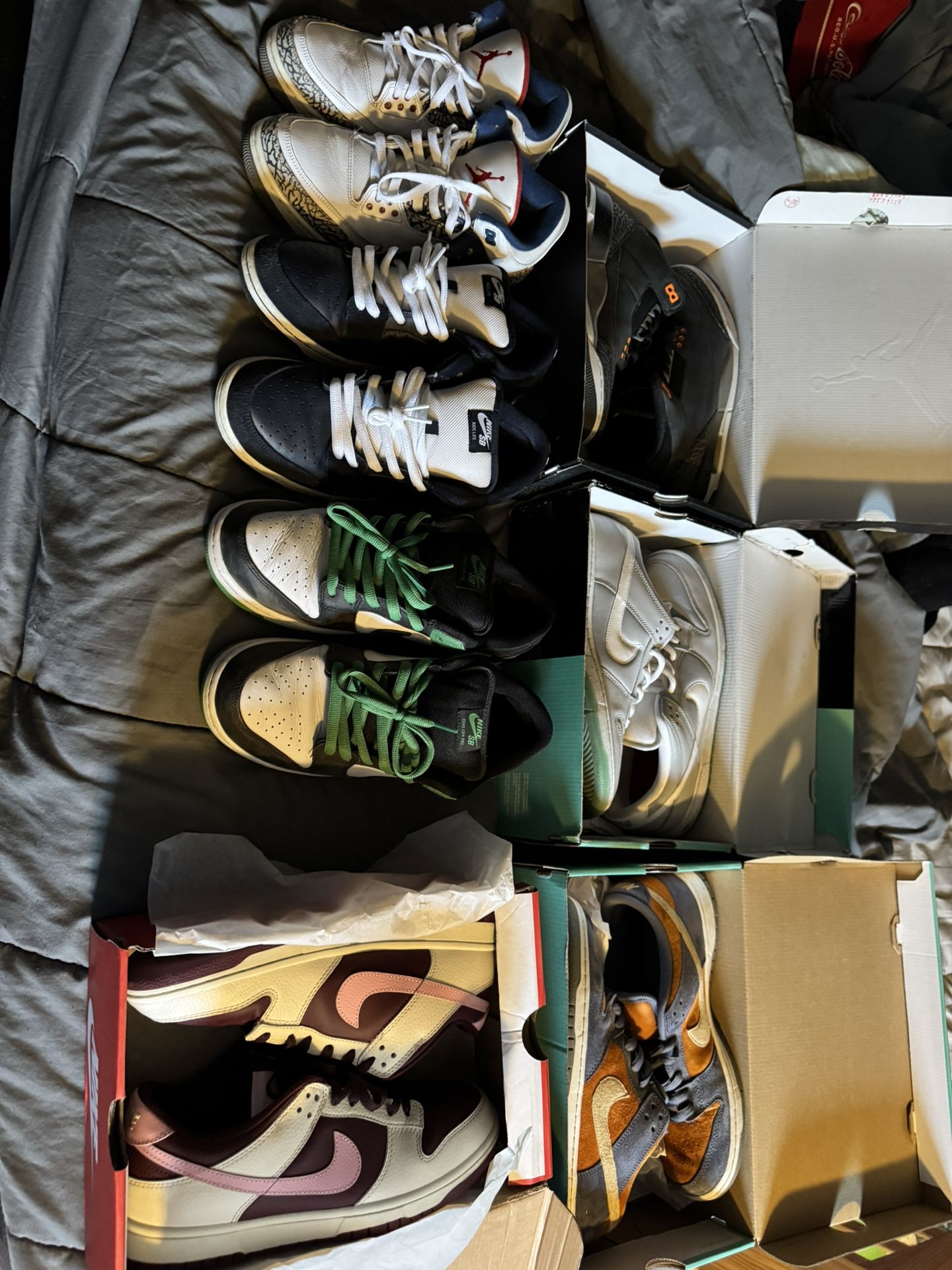 Nike Sb Dunk And Jordan Retros Size 10.5-11.5