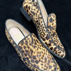 ZARA Leopard Print Loafers-Size 36 Eur(6 US) 
