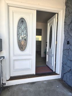 Double entry door only no frame