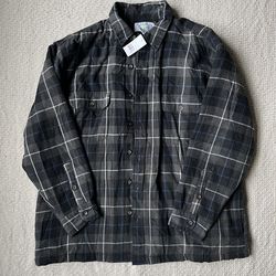 Alaska Wilderness Gear Flannel Shirt – Men’s XXL (Gray/Blue Plaid)