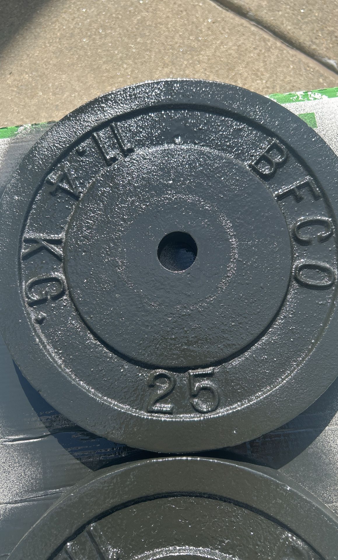 2 Of 25 Pounds Weights an excellent condition