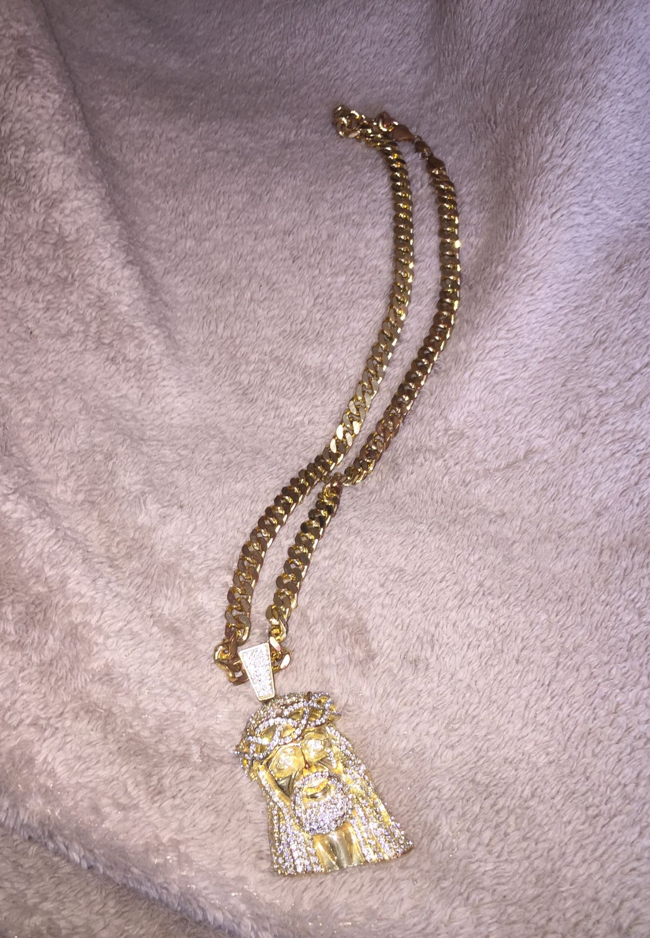 $50 Gold Plated Jesus Chain