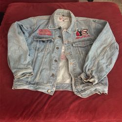 Denim Race Jacket Size Small 