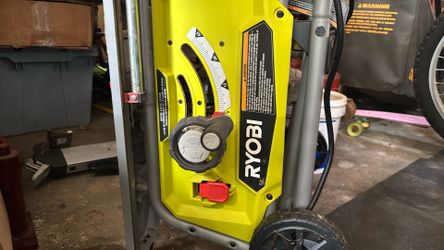 Ryobi table saw.
