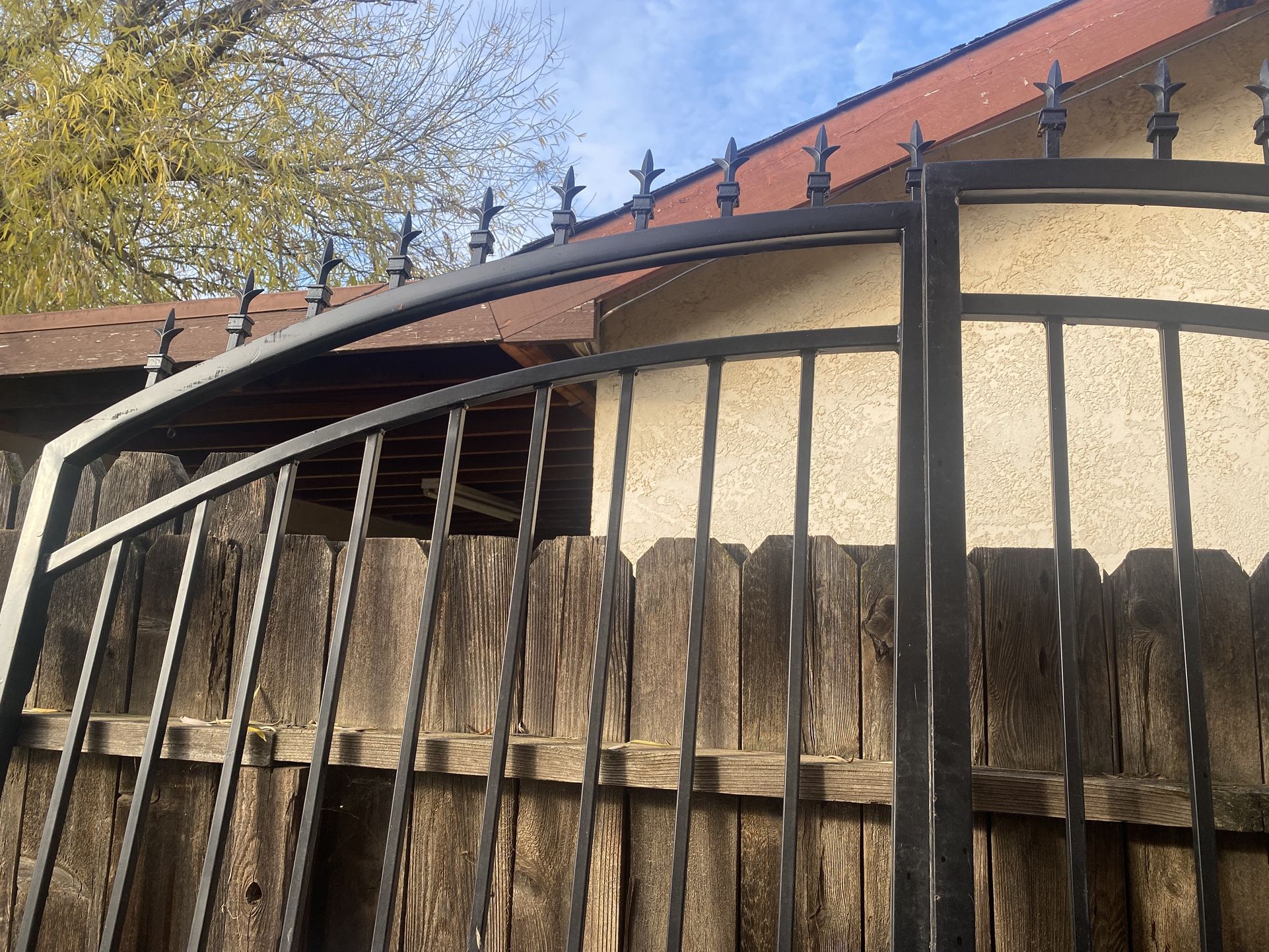 Large Wrought Iron Double Gate