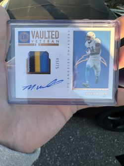 2022 Panini Encased Chargers Mike Williams Patch Auto /50 